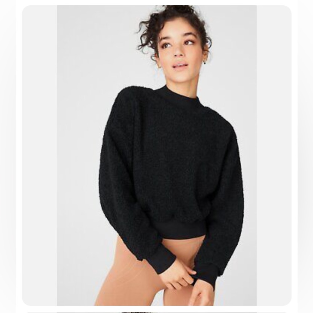 Fabletics Malia Polar Fleece Crop Pullover